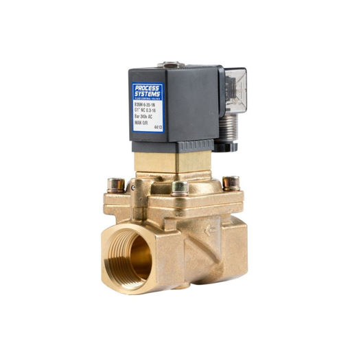 Picture of 1" BSP Normally Closed Auto Reset Gas Solenoid Valve 240v AC